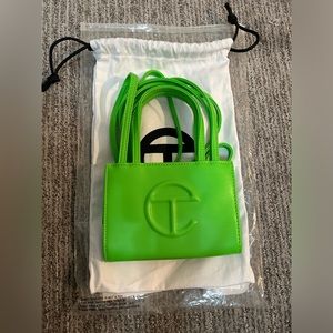 Telfar Small Highlighter Green Shopping Bag